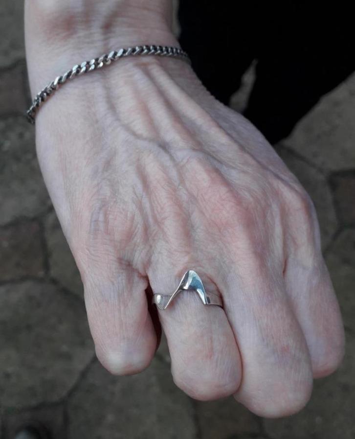 Zilveren ring met zilveren armband (  2x keurmerk 835 S)., Sieraden, Tassen en Uiterlijk, Antieke sieraden, Armband, Zilver, Verzenden