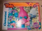 Puzzel Trolls. 104 stukjes. Clementoni, Ophalen of Verzenden, Meer dan 50 stukjes, Zo goed als nieuw, 6 jaar of ouder