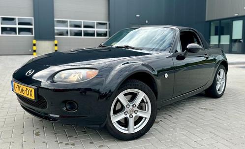 Mazda MX-5 1.8 Touring 2006 Zwart *144.000 km*, Auto's, Mazda, Bedrijf, MX-5, ABS, Airbags, Bluetooth, Centrale vergrendeling