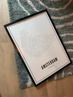 Amsterdam Poster incl. Lijst - WIJCK., Ophalen, Zo goed als nieuw, Foto of Poster, Minder dan 50 cm