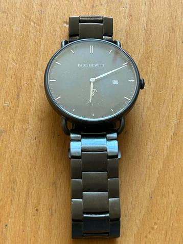 ≥ Nieuw: Paul Hewitt Grand Atlantic Herenhorloge Gunmetal
