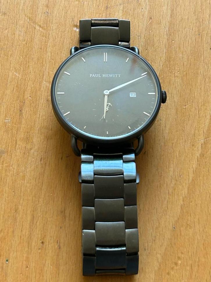 Paul Hewitt Grand Atlantic horloge Gunmetal, Sieraden, Tassen en Uiterlijk, Horloges | Heren, Nieuw, Polshorloge, Overige merken