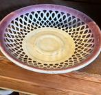 Franse emaillle broodmand ajour roodrose met wit, Ophalen of Verzenden