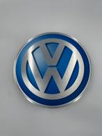 Reclamebord Volkswagen rond logo embleem, aluminium, 40x40cm, Verzamelen, Ophalen of Verzenden, Nieuw, Reclamebord