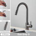 Keukenkraan Gun Metal of Goud Uittrekbaar Flexibel, Minder dan 50 cm, Overige kleuren, Nieuw, Ophalen of Verzenden