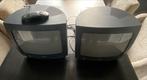 Vintage Philips TV - 2 stuks, Audio, Tv en Foto, Vintage Televisies, Ophalen of Verzenden, Gebruikt, Minder dan 40 cm, Philips