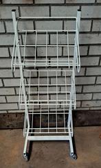 Metalen Rek / Displayrek op Wielen, Ophalen, Gebruikt, Onbekend, Onbekend