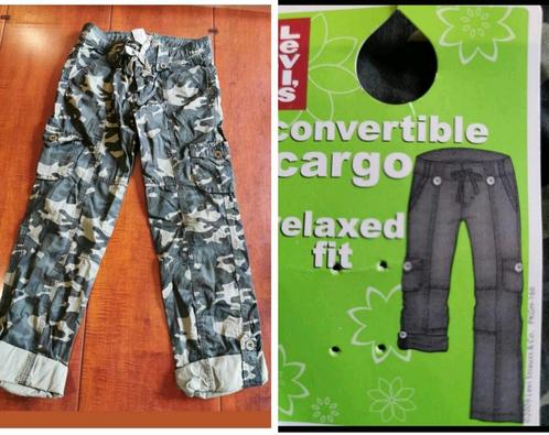 Nieuwe LEVI'S convertible cargo broek maat 12 regular, Kleding | Dames, Broeken en Pantalons, Nieuw, Overige kleuren, Lang, Ophalen of Verzenden