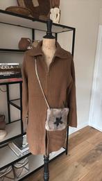 Cotton Club wollen cognac tint lang vest nieuw maat L, Bruin, Maat 42/44 (L), Nieuw, Ophalen of Verzenden