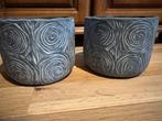 Mooie Bloempotten Set, Tuin en Terras, Bloempotten, Gebruikt, Rond, Binnen, Ophalen of Verzenden