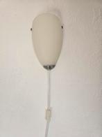 2x Vintage Wandlamp met Glazen Kap, Ophalen of Verzenden, Gebruikt, Glas, Vintage