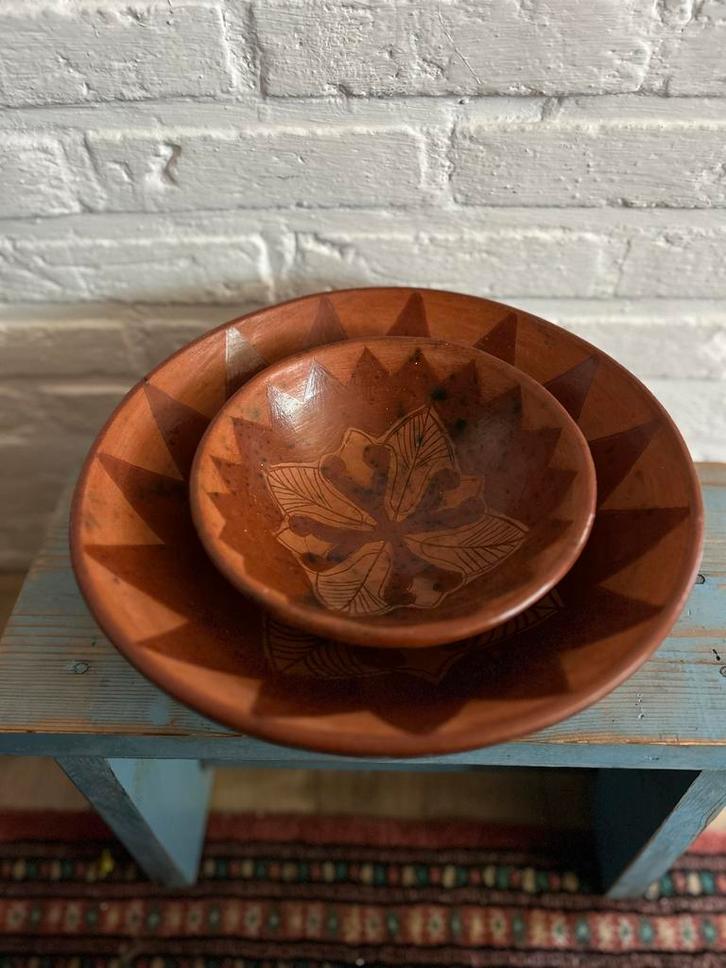 Sasak Aardewerk Schalen Set, Antiek en Kunst, Kunst | Niet-Westerse kunst, Ophalen of Verzenden