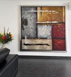 Groot abstract/modern schilderij op canvas doek van Berden, Ophalen