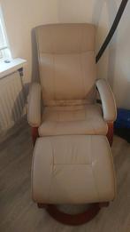 Stressless relax stoel met voetenbankje dmv gasveer, Ophalen, Zo goed als nieuw, Eén