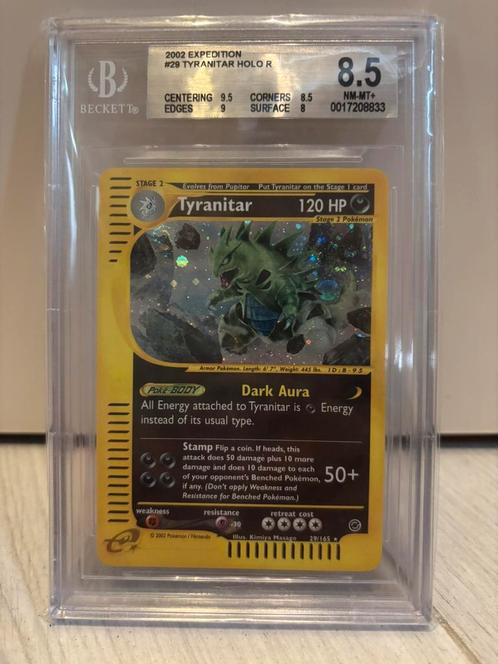 Tyranitar expedition holo 29/165, Hobby en Vrije tijd, Verzamelkaartspellen | Pokémon, Nieuw, Losse kaart, Ophalen of Verzenden