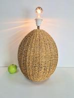 Vintage Boho tafellamp rope Scandinavisch design ’70 Japandi, Huis en Inrichting, Lampen | Tafellampen, Minder dan 50 cm, Gebruikt