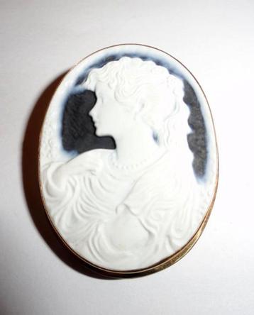 Camee Blauw Groot Goud 18K beschikbaar voor biedingen