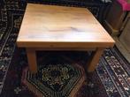 Massief licht Eiken Bijzet Tafel, Ophalen, Minder dan 45 cm, Vierkant, Zo goed als nieuw