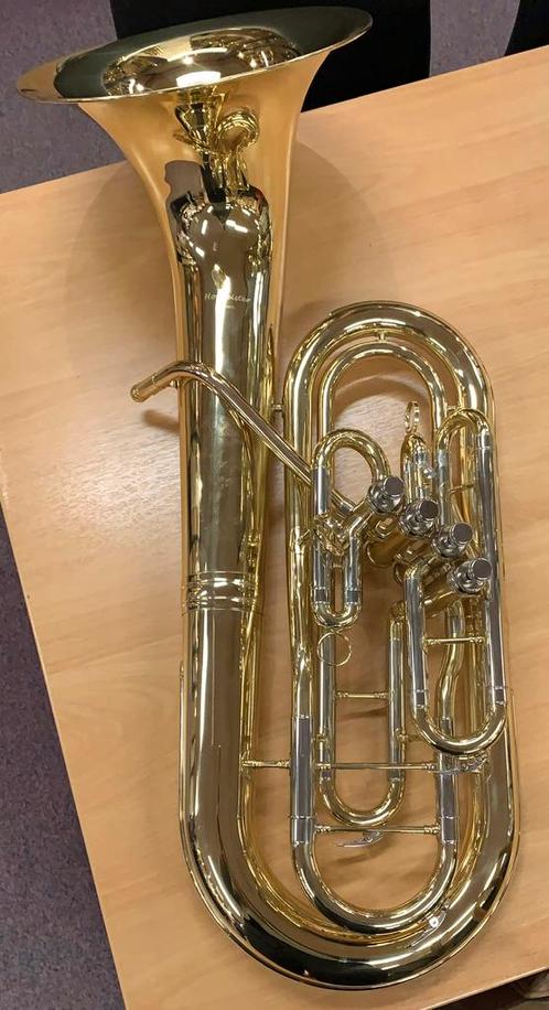 Hofmeister Frontbell goudkleurig | kleine boring, Muziek en Instrumenten, Blaasinstrumenten | Tuba's, Zo goed als nieuw, Euphonium of Tenortuba