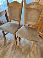 4 Stoelen  eiken, Huis en Inrichting, Stoelen, Ophalen, Gebruikt, Bruin, Hout