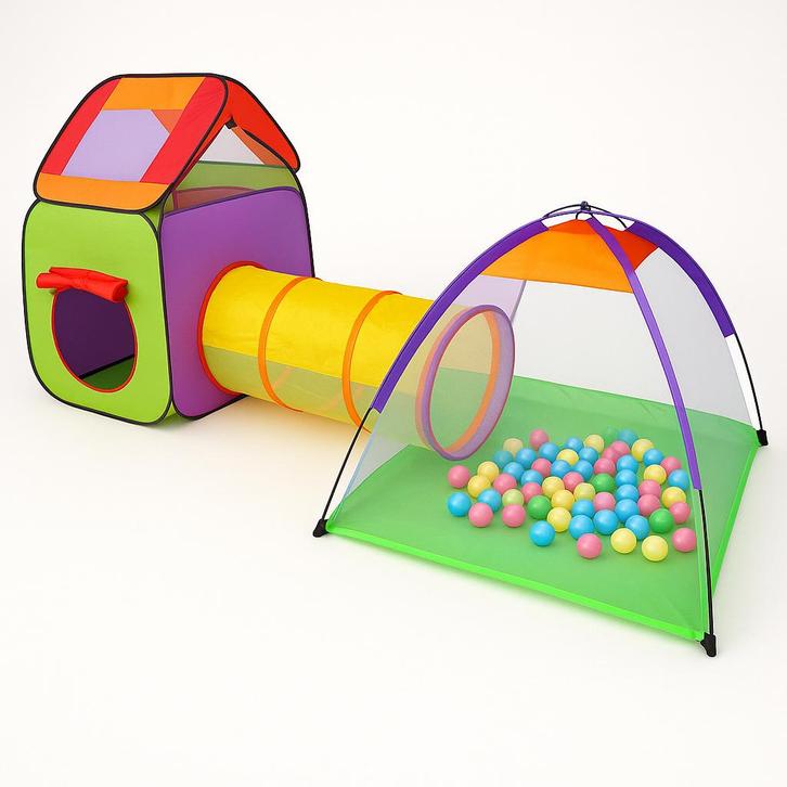 Ballenbad met 200 ballen + speeltenten, Kinderen en Baby's, Speelgoed | Speeltenten, Nieuw, Ophalen of Verzenden