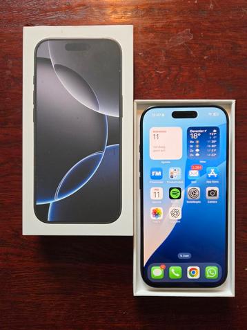 Apple iPhone 16 Pro Titanium 128GB! *Garantie (Nieuwstaat)  beschikbaar voor biedingen