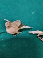 Kerst vogels met klip goud kleurig , [a520, Diversen, Kerst, Ophalen of Verzenden