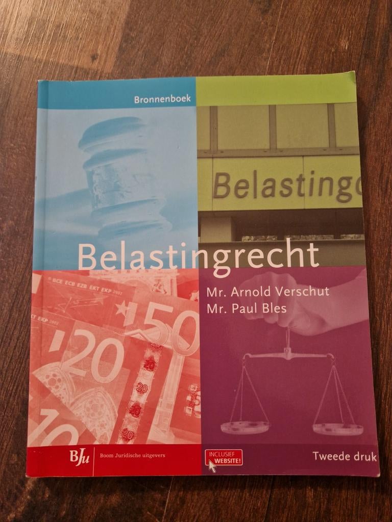 Belastingrecht Bronnenboek - Mr. Arnold Vershut, Zo goed als nieuw, HBO, Ophalen of Verzenden, Alpha