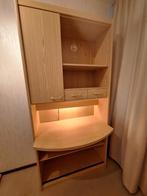 Bureau met veel opbergruimte en verlichting, Huis en Inrichting, Bureaus, Ophalen, Gebruikt, Bureau