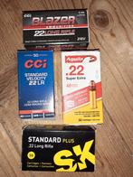 4 lege doosjes .22 , geen hulzen, Verzamelen, Ophalen of Verzenden, Landmacht, Nederland, Hulzen of Bodemvondsten