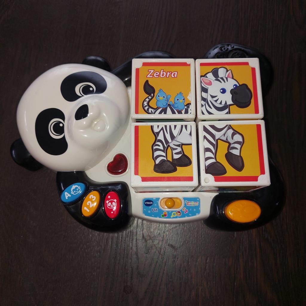 Vtech puzzel panda met geluid en licht. Puzzelen. Speelgoed., Ophalen, Gebruikt, 2 tot 4 jaar