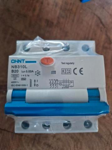 *NIEUW* Chint NB310L 20A aardlekautomaat / alamat beschikbaar voor biedingen