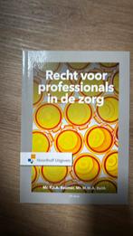 M.M.A. Reith - Recht voor professionals in de zorg, M.M.A. Reith; F.J.A. Beumer, Zo goed als nieuw, Alpha, HBO