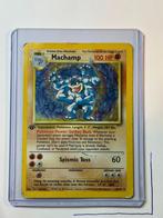 Machamp Base Set #8/102 First Edition, Ophalen of Verzenden, Gebruikt, Losse kaart, Foil