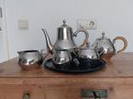 Zilverkleurig Koffie- en Theeservies, Antiek en Kunst, Antiek | Servies compleet, Ophalen of Verzenden