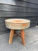 Bijzettafel, Gebruikt, Stoer, Metaal of Aluminium, Rond