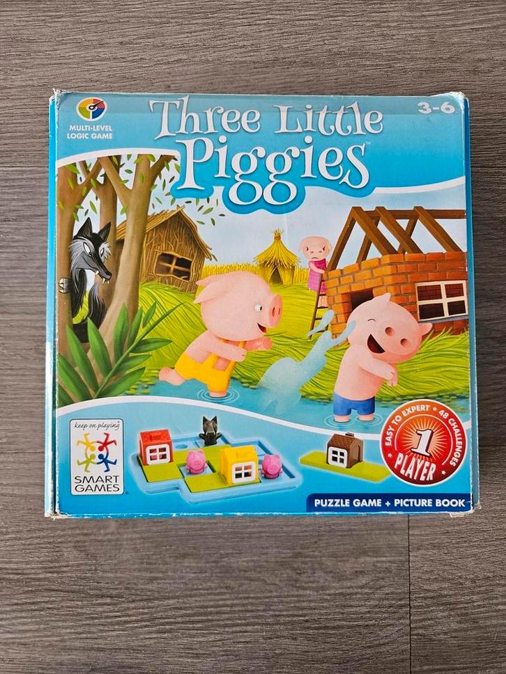 Smart Games Drie kleine biggetjes, Hobby en Vrije tijd, Gezelschapsspellen | Kaartspellen, Zo goed als nieuw, Ophalen of Verzenden