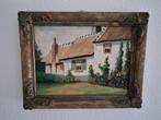 Schilderij van een Cottage door C. Cardinaal, Antiek en Kunst, Kunst | Schilderijen | Klassiek, Ophalen of Verzenden