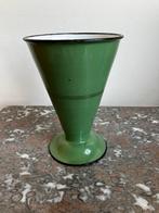 Reseda groene emaille Edy maatbeker (onbeschadigd), Antiek en Kunst, Ophalen of Verzenden
