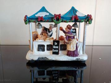 Bakkers kraam met licht voor kerst of winter dorp  beschikbaar voor biedingen