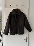 Bruine leren herenjas - Maat M, Kleding | Heren, Jassen | Winter, Ophalen of Verzenden, Gedragen, Maat 48/50 (M), Bruin