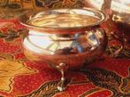 Mooi oud Engels driedelig Yeoman silverplate theeservies., Ophalen of Verzenden
