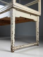 Winkelvitrine toonbank vintage wit, Antiek en Kunst, Ophalen