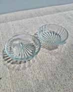 Diepe glazen schelpen schaaltjes, Huis en Inrichting, Ophalen of Verzenden, X, Overige stijlen, Glas