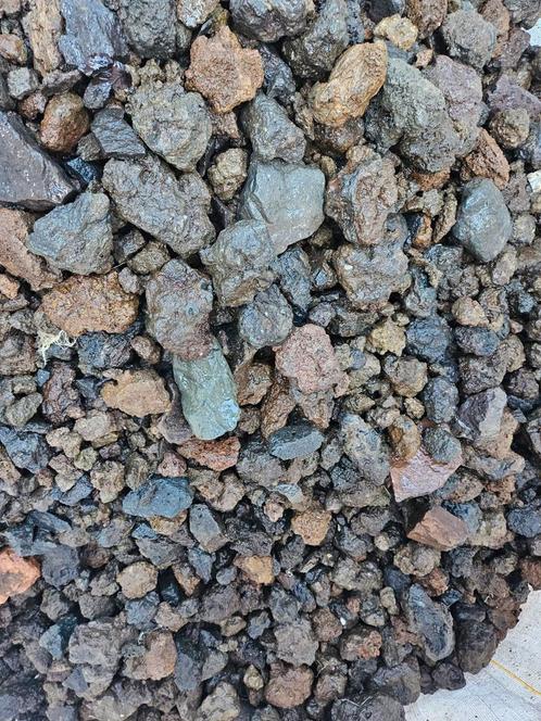 Lavasteen voor Tuin of Vijverfilter, Tuin en Terras, Grind, Keien en Split, Nieuw, Kei, Zwart, Lava, Ophalen