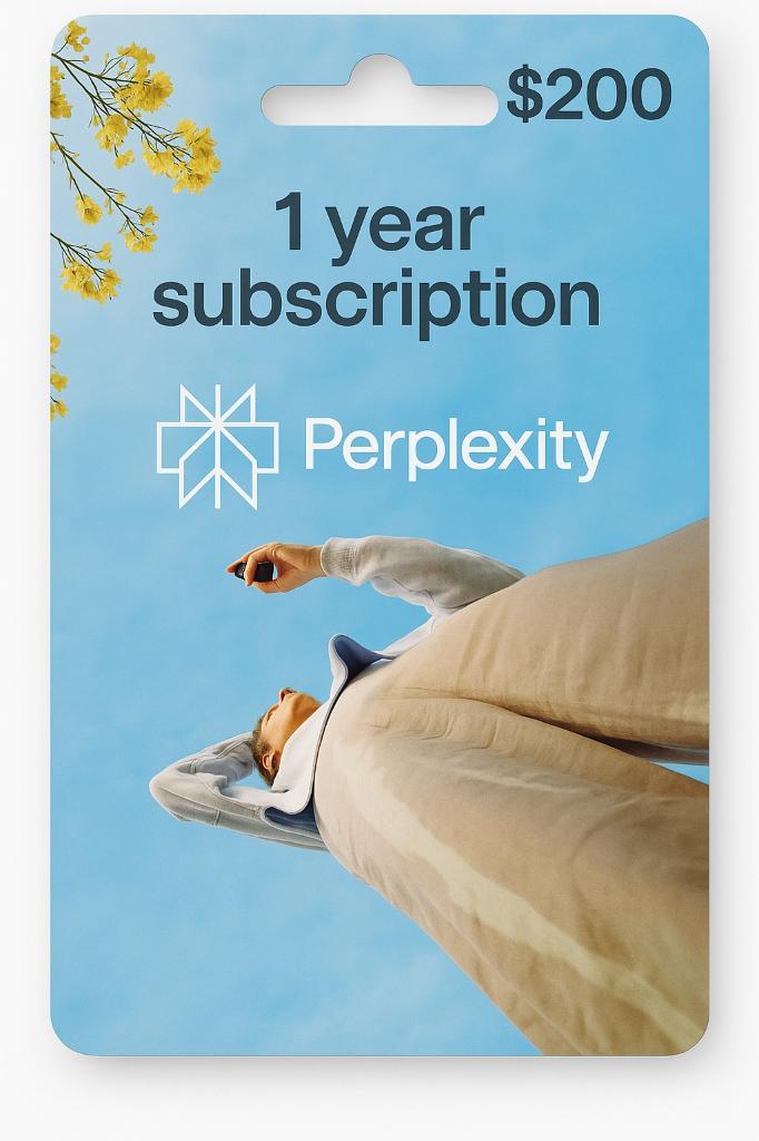 1 Jaar Perplexity Pro op jouw Account, Tickets en Kaartjes, Kortingen en Cadeaubonnen, Drie personen of meer, Overige typen, Cadeaubon