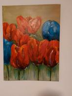 Schilderij met tulpen, Ophalen