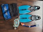SEAC blauwe snorkelset, Watersport en Boten, Ophalen of Verzenden, Gebruikt, Snorkelset