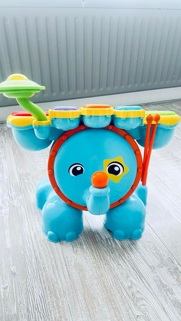 Kinder Trommel met Krukje - Muzikaal Speelplezier!, Ophalen of Verzenden, Gebruikt, Overige typen, Met geluid