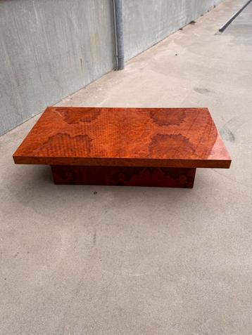 vintage Roche Bobois wortelhouten BURLWOOD salontafel beschikbaar voor biedingen